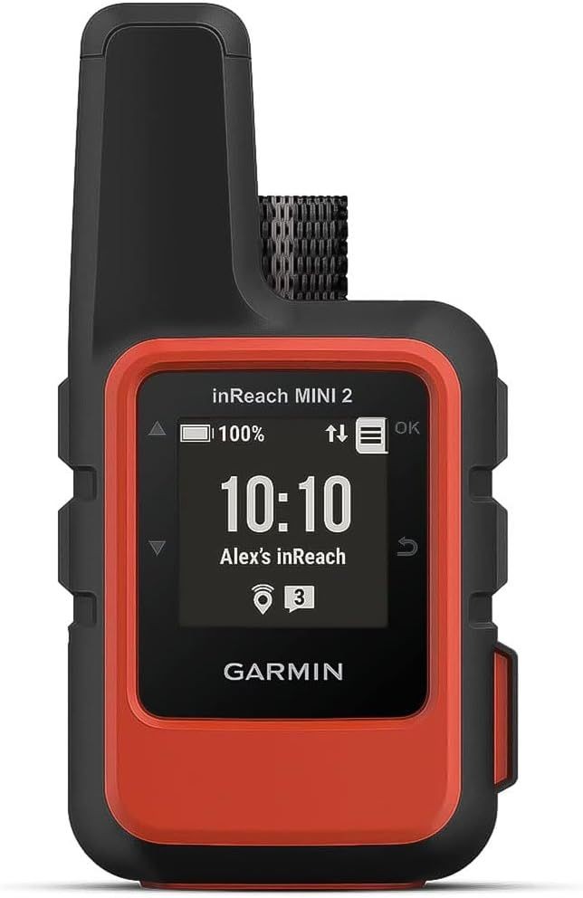 Garmin InReach Mini 2 satellite communicator with GPS and SOS for backpackers and outdoor travel safety